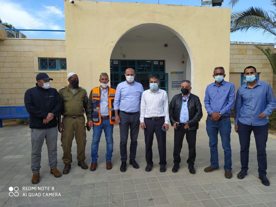 رئيس المجلس المحلّي يستقبل مدير مجين إسرائيل ومسؤول ملف الكورونا في البلاد.